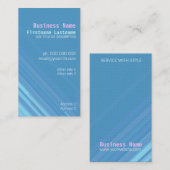 Carte de visite simple Pasteli Blue (Devant / Derrière)