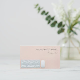 Carte De Visite Simple Peachy avec clavier et souris