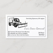 Carte De Visite Simple Pellage de neige (Devant)