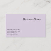 Carte de visite SIMPLE PERSONNALISÉ (Devant)
