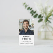 Carte De Visite Simple Photo Professionnel (Debout devant)