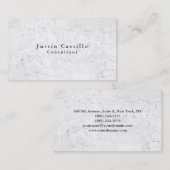 Carte De Visite Simple Plain Élégant Mur gris Texture moderne (Devant / Derrière)