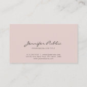 Carte De Visite Simple Plain Moderne Élégant Couleurs Professionne (Dos)