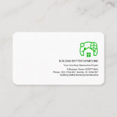 Carte De Visite Simple Plain Moderne Professionnel Design Élégant  (Dos)