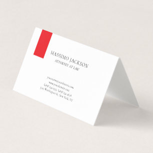 Carte de visite simple pour avocat en droit unique