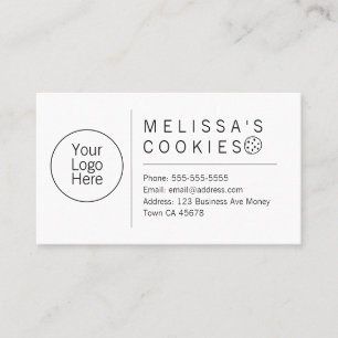 Carte de visite simple pour boulangerie prête à l'