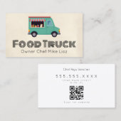 Carte de visite simple pour camion-restaurant (Devant / Derrière)