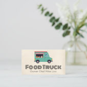 Carte de visite simple pour camion-restaurant (Debout devant)