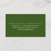 Carte de visite simple pour services de pelouse mo (Dos)