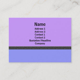 Carte De Visite simple pourpre bleu
