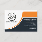 Carte De Visite Simple Professional 2 couleurs ajouter votre logo  (Devant)