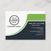 Carte De Visite Simple Professional 2 couleurs ajoutez votre logo (Devant)