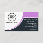 Carte De Visite Simple Professional 2 couleurs ajoutez votre logo (Devant)