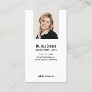 Carte De Visite Simple Professional Ajouter une image photo