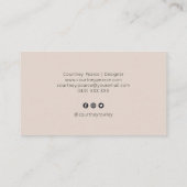 Carte De Visite Simple professional business card with QR code (Dos)