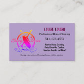 Carte De Visite Simple Professional House Cleaning Business Cards (Devant)