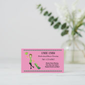 Carte De Visite Simple Professional House Cleaning Business Cards (Debout devant)