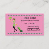 Carte De Visite Simple Professional House Cleaning Business Cards (Devant)