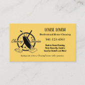 Carte De Visite Simple Professional House Cleaning Business Cards (Devant)