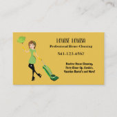 Carte De Visite Simple Professional House Cleaning Business Cards (Devant)