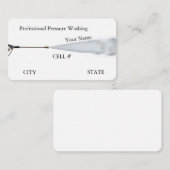 Carte De Visite Simple Professional Pressure Washing (Devant / Derrière)