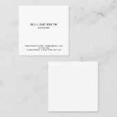 Carte de visite simple professionnel (Devant / Derrière)