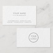Carte de visite simple professionnel (Devant / Derrière)