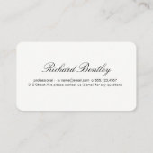 Carte De Visite Simple professionnel (Dos)