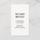 Carte De Visite Simple professionnel (Dos)