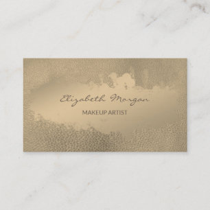 Carte De Visite Simple Professionnel, Coup de pinceau, Aspect cuir