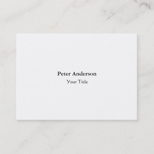 Carte De Visite Simple professionnel créatif moderne blanc (Devant)