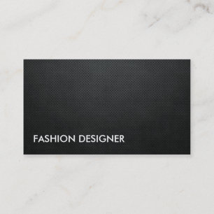 Carte De Visite Simple professionnel élégant de noir de couturier