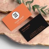 Carte De Visite Simple professionnel élégant logo personnalisé min