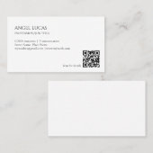 Carte De Visite Simple professionnel minimaliste (Devant / Derrière)