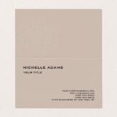 Carte De Visite Simple Professionnel Moderne (Extérieur déplié)