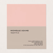 Carte De Visite Simple Professionnel Moderne (Extérieur déplié)