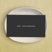 Carte De Visite Simple professionnel moderne noir
