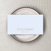 Carte De Visite Simple Professionnel Moderne Pastel Blue
