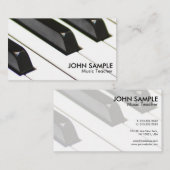 Carte De Visite Simple professionnel simple de professeur de (Devant / Derrière)