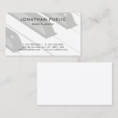 Carte De Visite Simple professionnel simple de professeur de (Devant / Derrière)