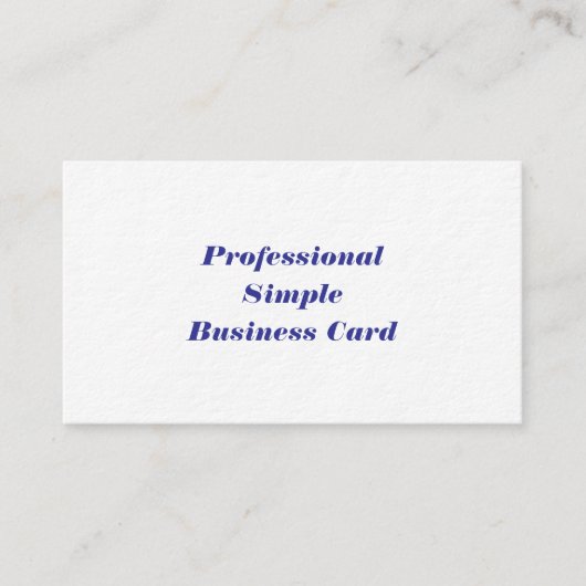 Carte de visite simple professionnelle (Devant)