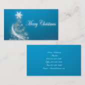 Carte De Visite Simple promotion professionnelle de Noël (Devant / Derrière)