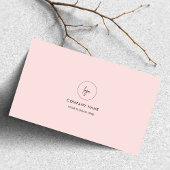 Carte De Visite Simple QR Code Black & Pink Social Media Logo