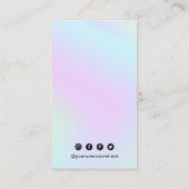 Carte De Visite Simple QR Code Pastel Holotel Moderne
