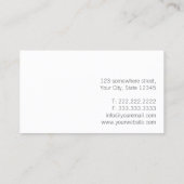 Carte De Visite Simple Red Life Coach Minimaliste (Dos)