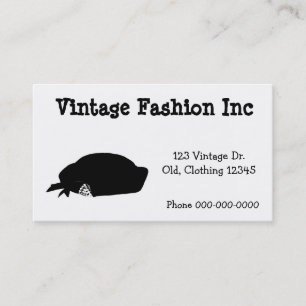 Carte De Visite Simple Retro Fashion Artwork Vintage Inspiré