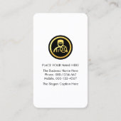 Carte De Visite Simple Retro Green Taxi Layer (Dos)
