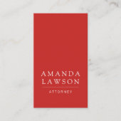 Carte De Visite Simple rouge et noir (Devant)