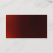 Carte de visite simple rouge moderne (Dos)