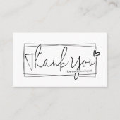 Carte De Visite Simple Script Moderne, Entreprise de Bougies Merci (Devant)